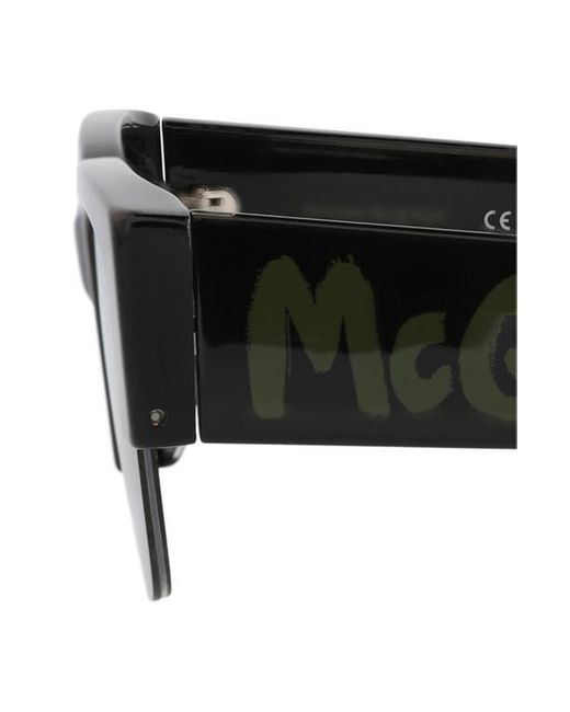 McQueen Multicolor 54Mm Half Rim Rectangular Sunglasses