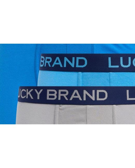 Lucky Brand Blue 3-pack Boxer Briefs for men