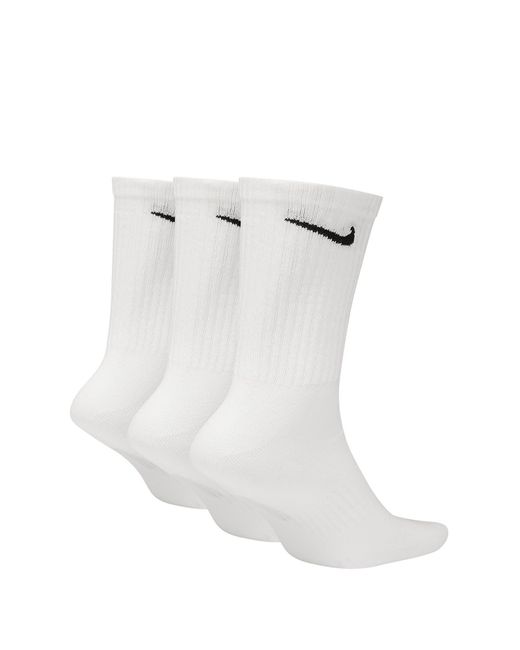 Nike White Everyday Lightweighttraining Crew Socks for men