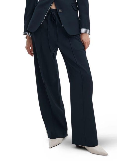 Rag & Bone Blue Siena Side Stripe Wool Pants