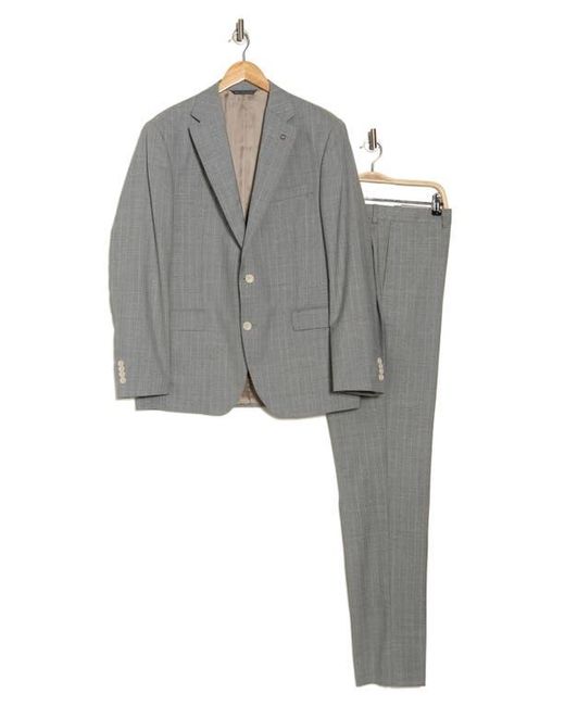 Jack Victor Gray Esprit Pinstripe Wool Suit for men