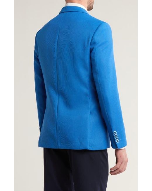 T.R. Premium Blue Slim Fit Pocket Blazer for men