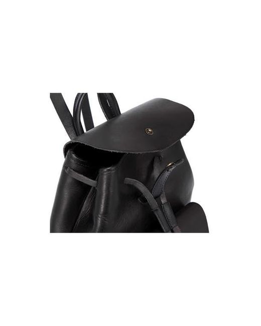 Old Trend Black Isla Small Leather Backpack