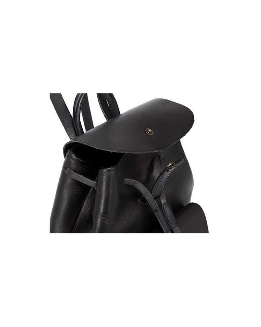 Old Trend Black Isla Small Leather Backpack