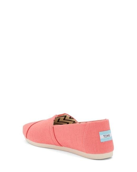 TOMS Pink Alpargata Slip-On