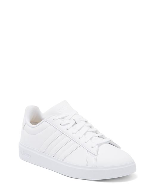 adidas Leather Grand Court 2.0 Sneaker In Ftwr White/white/tint At ...
