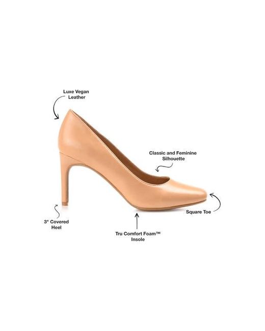 Journee Collection Natural Monalee Pump