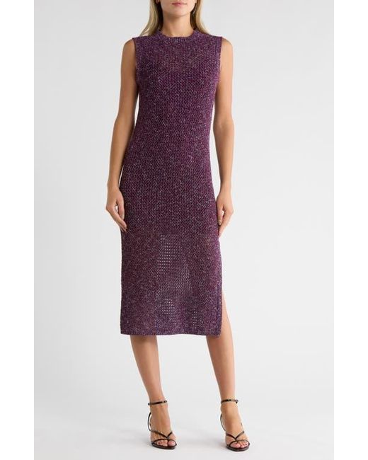Rag & Bone Purple Carter Open Knit Tank Dress