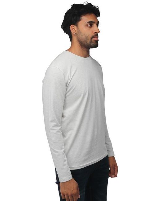 Xray Jeans Gray Crewneck Long Sleeve T-Shirt for men