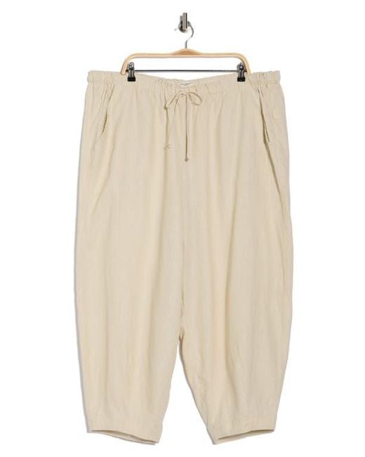 Max Studio Natural Drawstring Lantern Pants