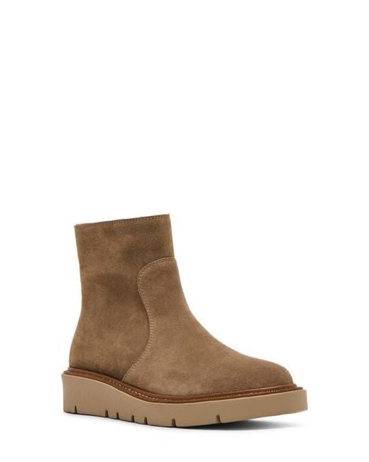 Blondo Brown Motion Wedge Bootie