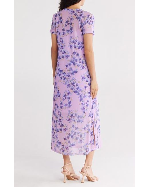 Steve Madden Purple Mesh Maxi Dress