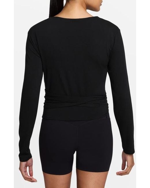 Nike Black Dri-Fit Wrap Top
