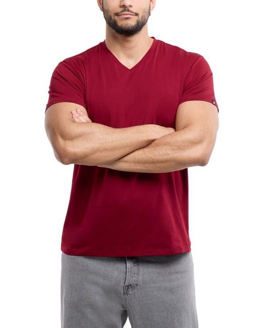 Xray Jeans Red V-Neck Flex T-Shirt for men