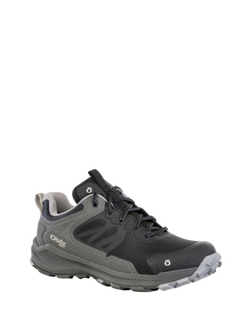 Oboz Gray Katabatic Low B-dry Waterproof Hiking Sneaker for men
