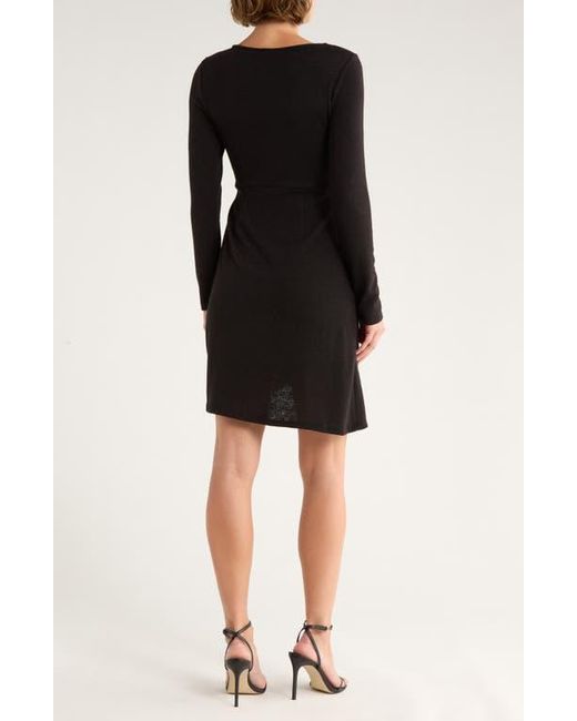 AREA STARS Black Asymmetrical Plaid Mixed Media Dress