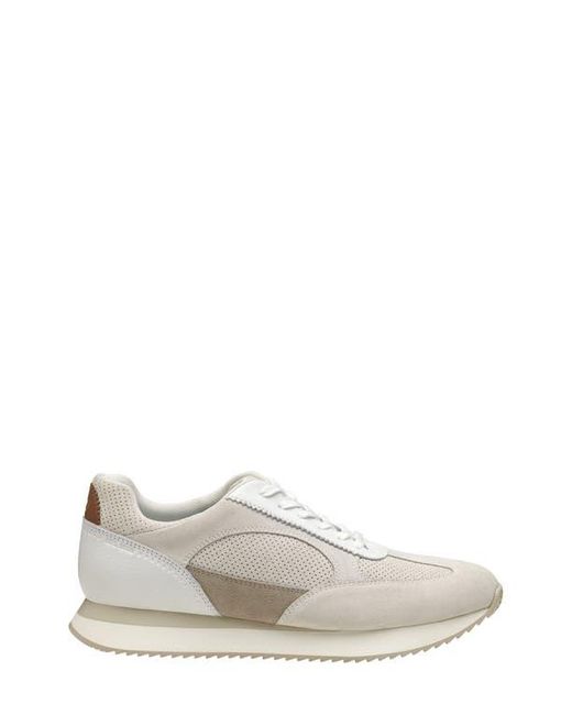 Johnston & Murphy White Chase Perforated Sneaker for men