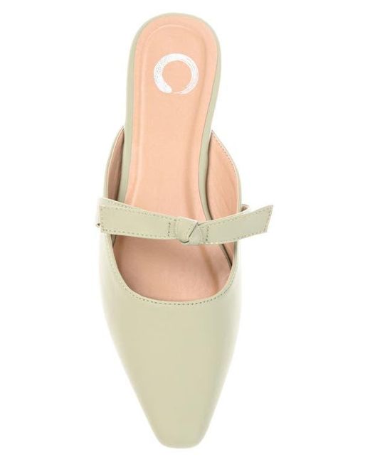 Journee Collection White Missie Bow Mule