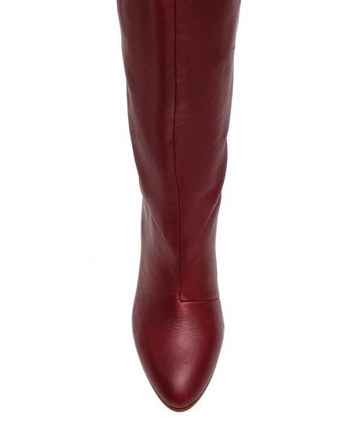 Steve Madden Red Rizk Knee High Boot