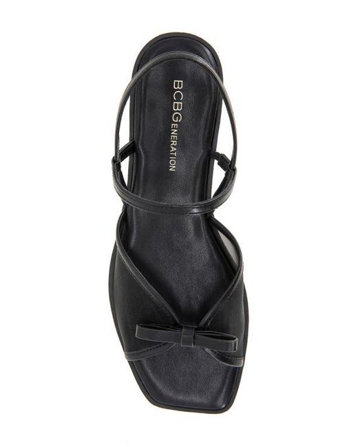 BCBGeneration White Lacey Slingback Sandal