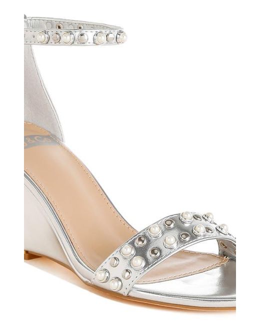 Rag & Co White Jumera Wedge Sandal