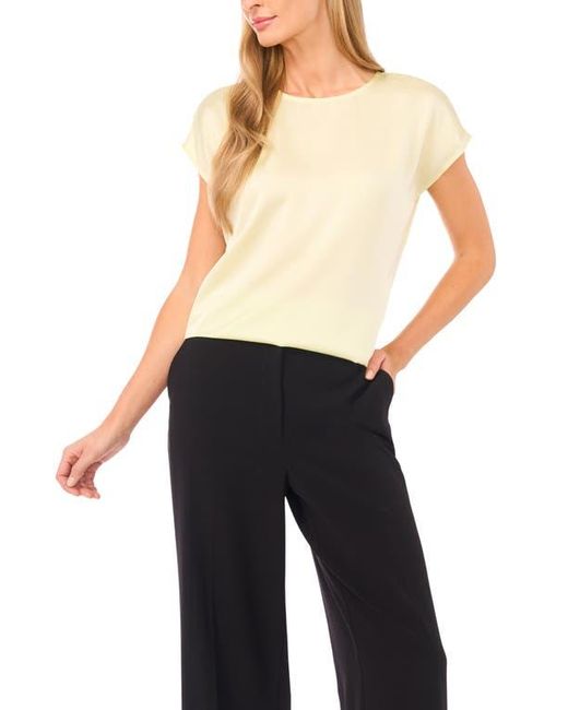 Halogen® Blue Charmeuse Top