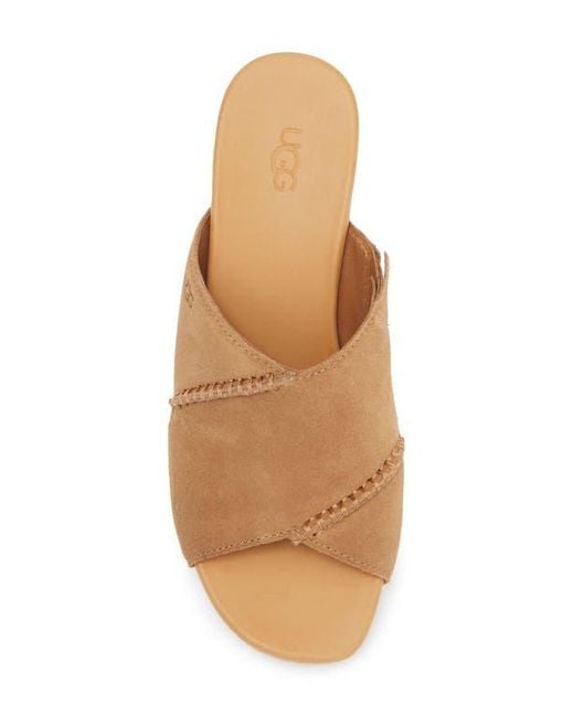 Ugg Brown Taia Wedge Heel Sandal