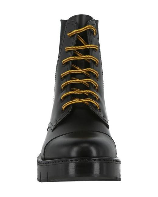 Ferragamo Black Tolk Combat Boot
