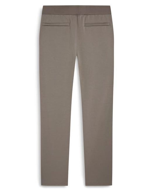 Bugatchi Gray Soft Touch Pintuck Knit Pants for men