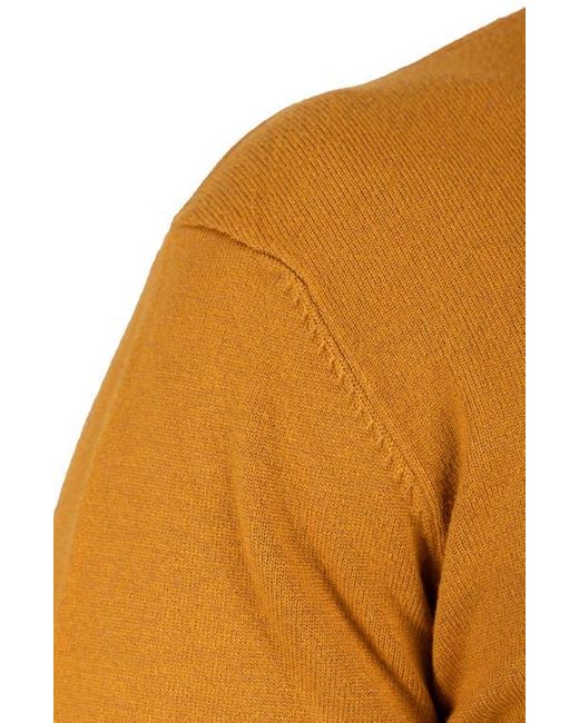 Xray Jeans Yellow Ribbed V-Neck Knit Sweater for men