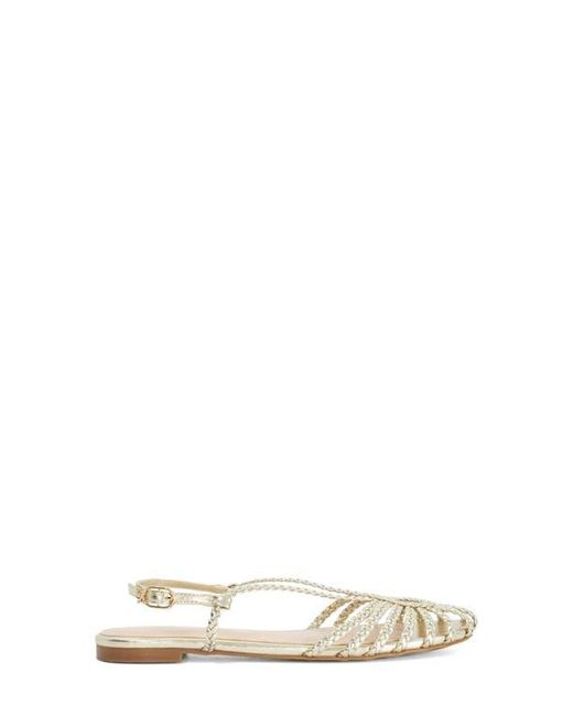 Dune White Hoopla Flat Sandal