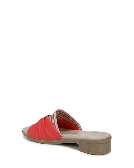 LifeStride Red Paradise Slide Sandal