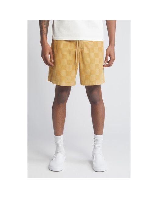 Vans Natural Range Checkerboard Cotton Corduroy Shorts for men