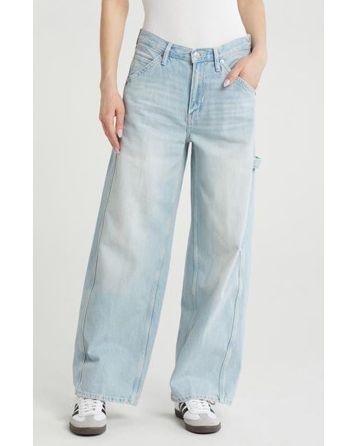 RE/DONE Wide Leg Carpenter Jeans in Blue | Lyst