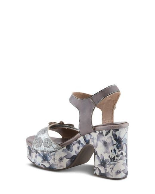 Spring Step Metallic Felis Platform Sandal
