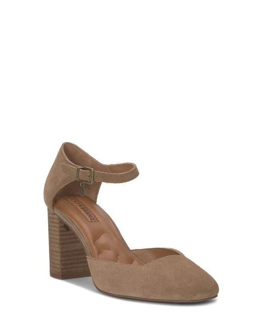 Lucky Brand Brown Kanira Ankle Strap Pump