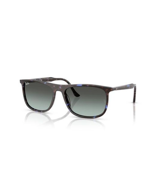 Ray-Ban Gray 58Mm Gradient Rectangular Sunglasses for men