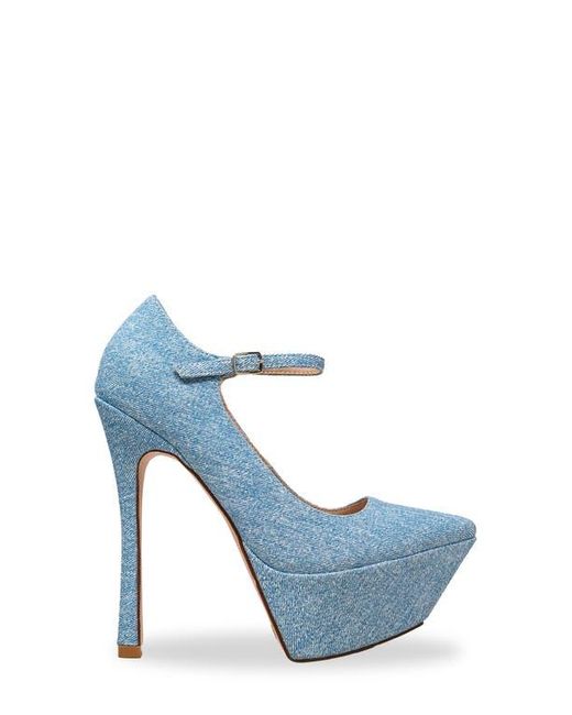 In Touch Footwear Blue Pointy Toe Platform Pump