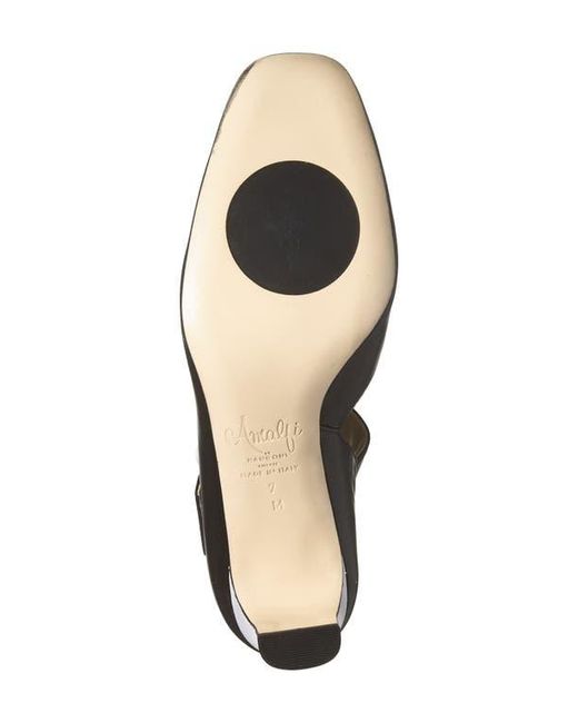 Amalfi by Rangoni Black Superbro Square Toe Pump