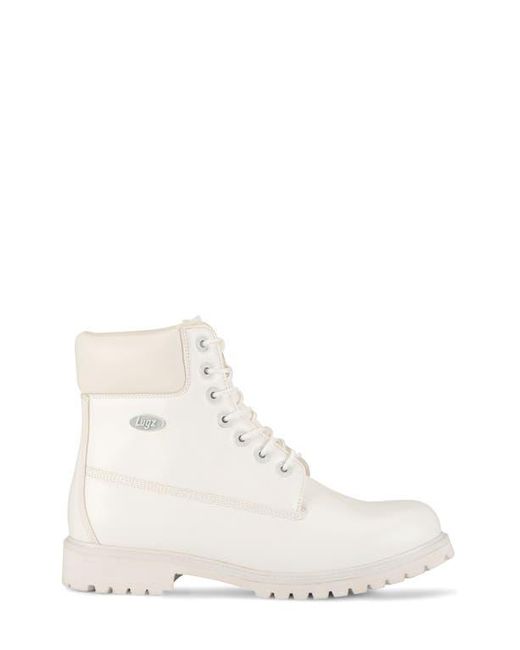Lugz White Convoy Lace-Up Boot for men
