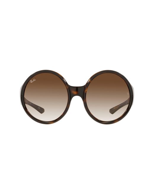 Ray-Ban Brown Ray-ban 58mm Round Sunglasses for men