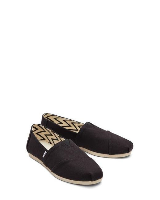 TOMS Black Alpargata Slip-On