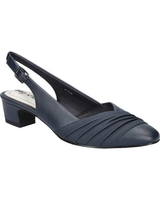 Easy Street Blue Bates Slingback Pump