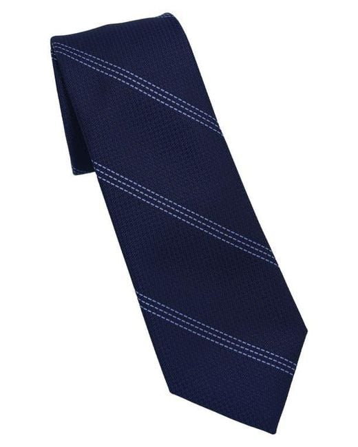 DKNY Blue Stitch Stripe Tie for men