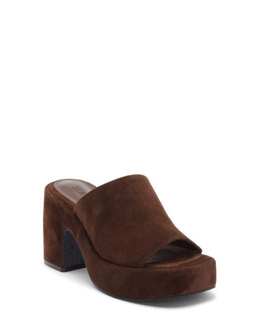 Steve Madden Brown Shanton Platform Slide Sandal