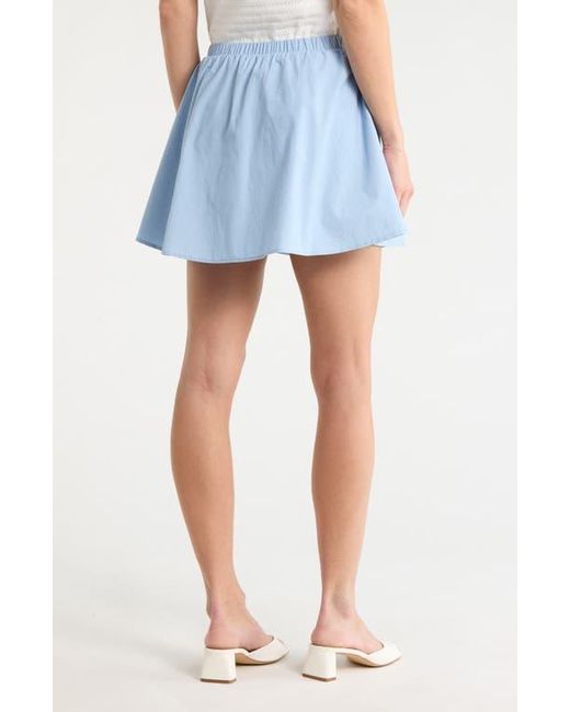 Current/Elliott Blue Solid A-Line Skort