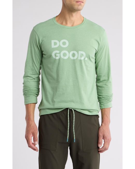 COTOPAXI Green Do Good Organic Cotton Blend Long Sleeve T-shirt for men