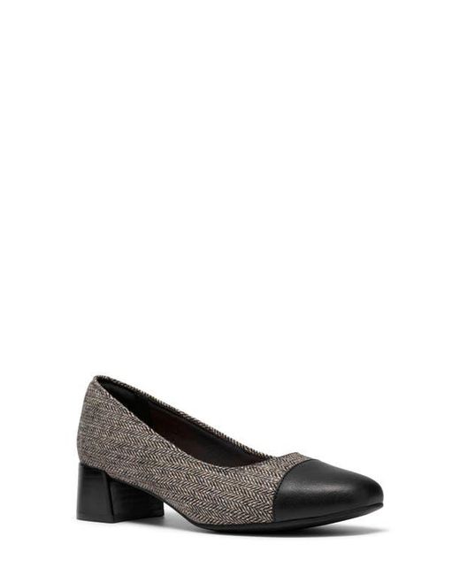 Clarks Black Iridessa Cap Toe Pump