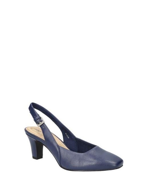 Easy Street Blue Ritsa Slingback Pump