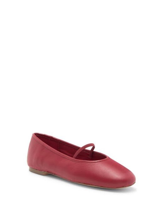 Steve Madden Red Cordell Leather Ballet Flat